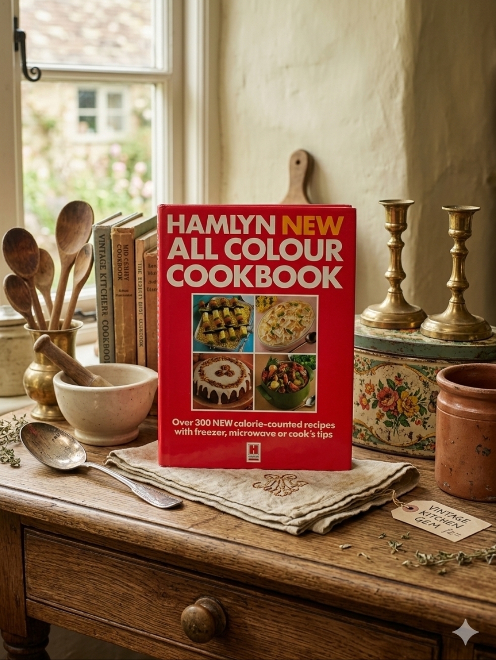 Vintage Hamlyn New All Colour Cookbook (1986) – 300+ Recipes, Retro Decor